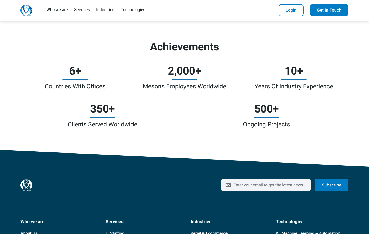 Mesons UX Element 14